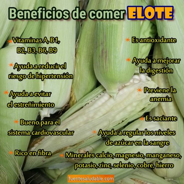 ¿A qué me ayuda el elote?